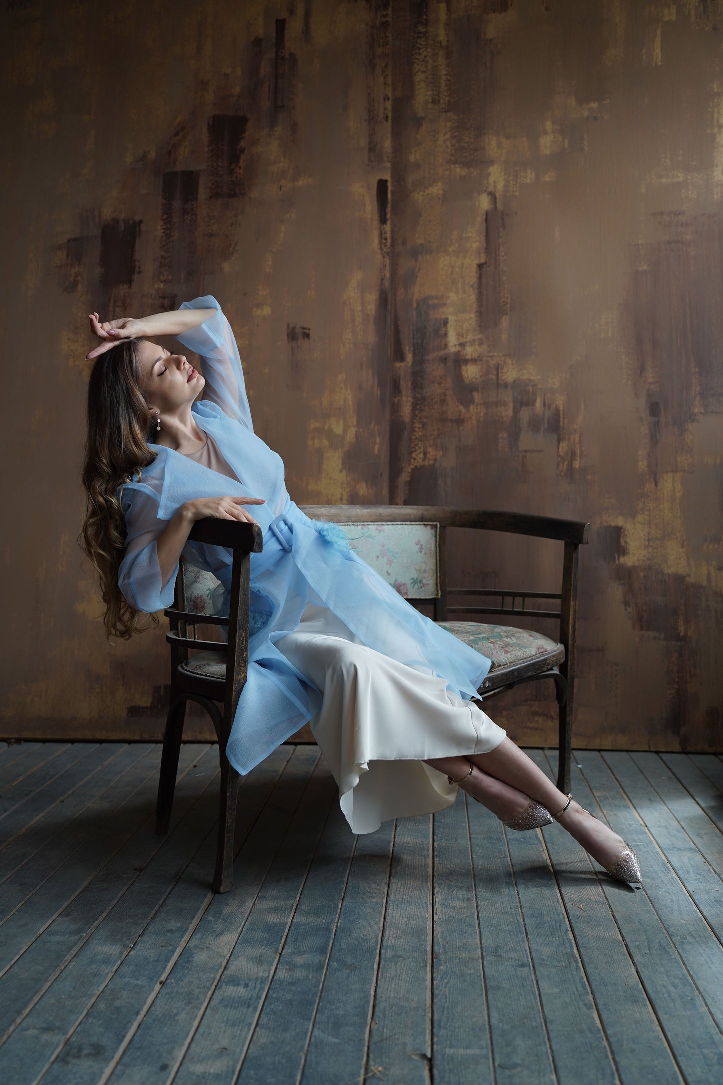 Шлифер Paloma с естествени пера