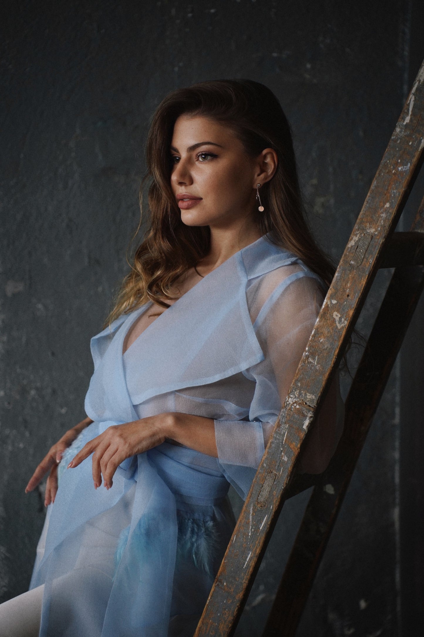 Шлифер Paloma с естествени пера