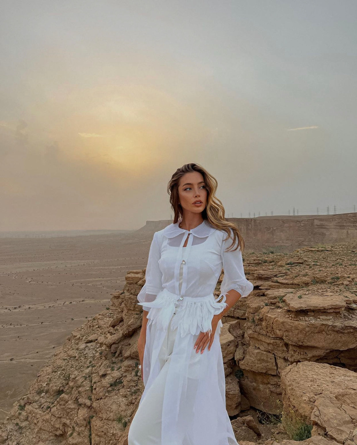 Пардесю Sefora с естествени пера