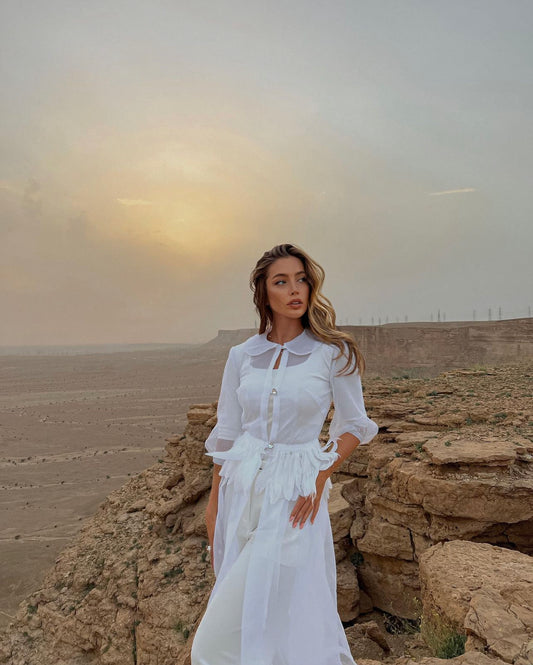 Пардесю Sefora с естествени пера